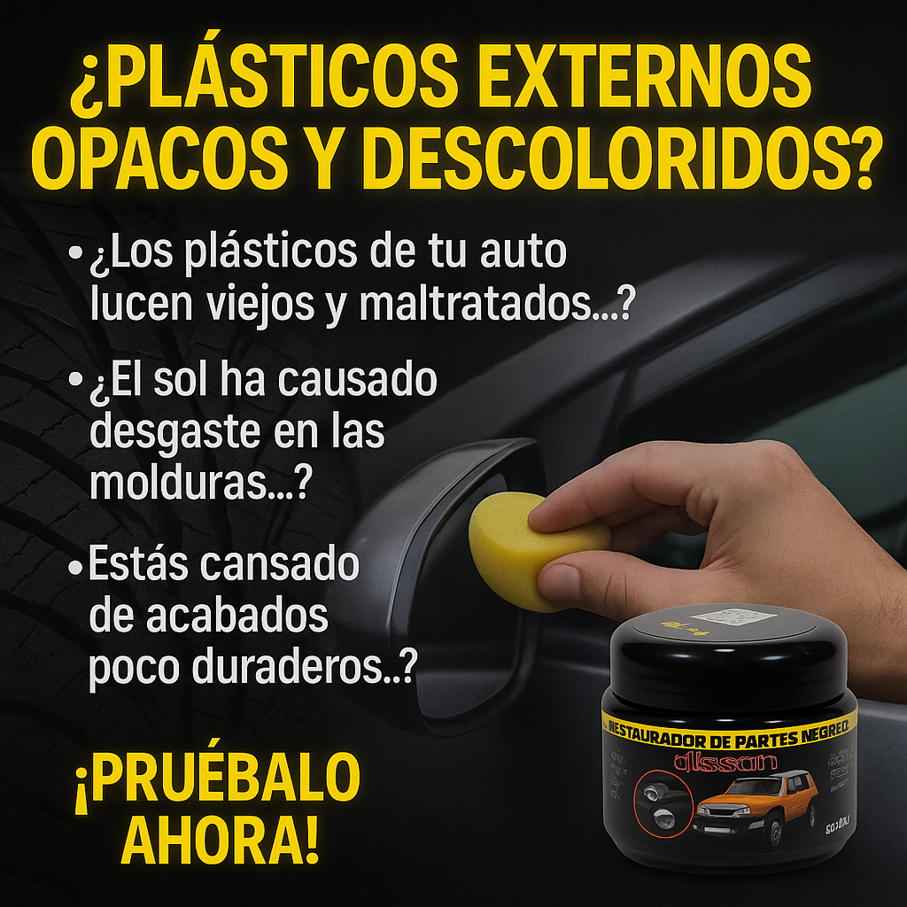 Restaurador De Partes Negras 200gr
