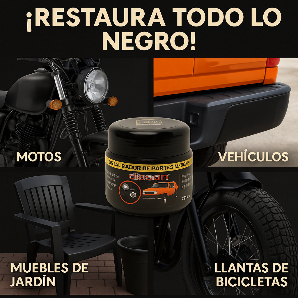 Restaurador De Partes Negras 200gr