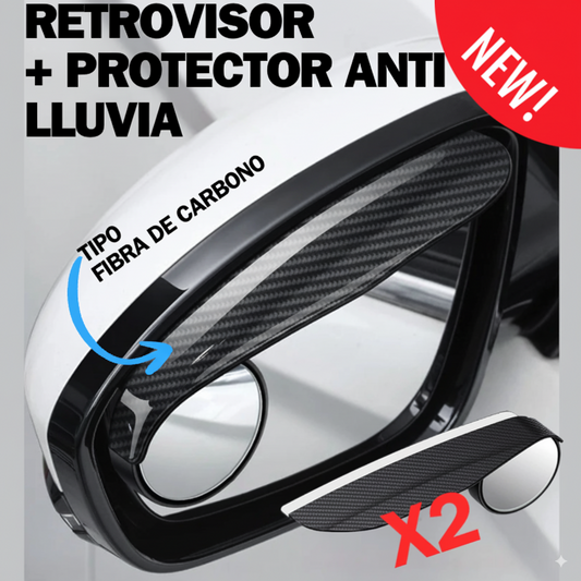Protector Retrovisor X2 en fibra de carbono🔥