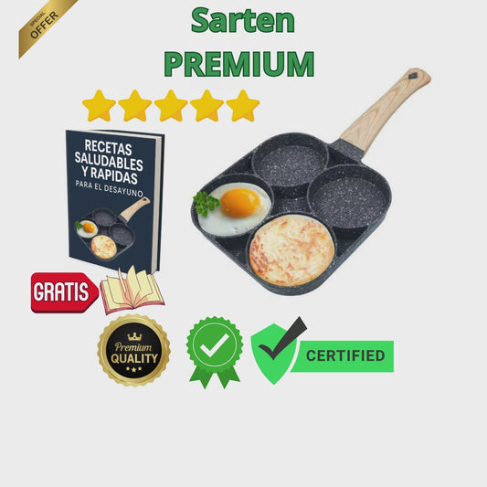 Sarten PREMIUM Antiadherente Multiusos 4 Puestos